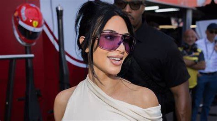Kim Kardashian's ex bestie kept warm with a black velvet jacket over her shoulders