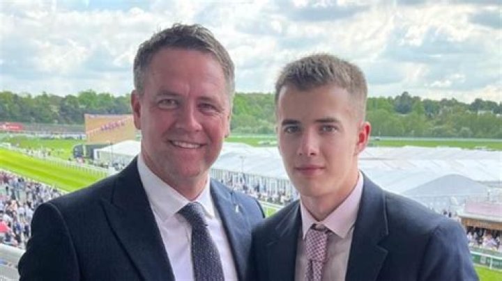 Michael Owen with his son James Owen