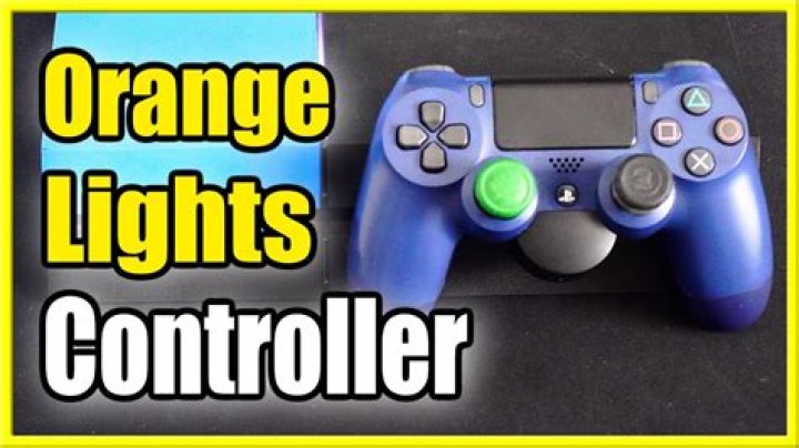 what does orange light on ps4 controller mean?